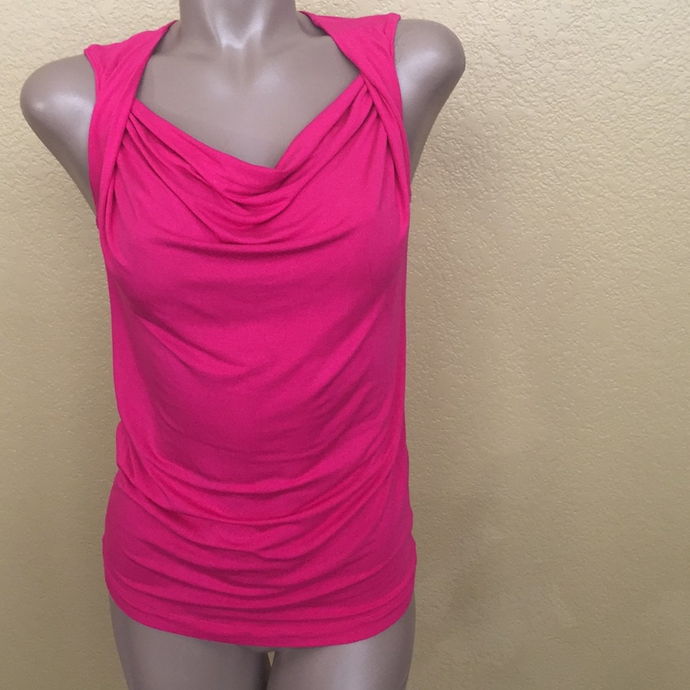 CAbi Pink Drape Tank Top - Cool Neckline 💕 S
